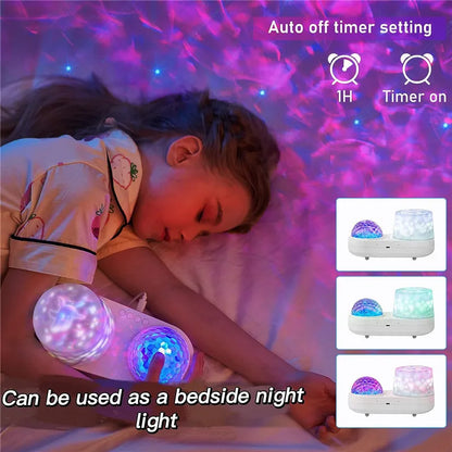 Kawaii projecteur veilleuse pour pépinière rotatif enfants océan projecteur lampe de couchage pour fête anniversaires cadeaux de noël