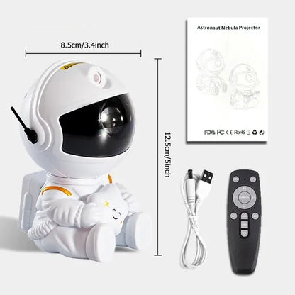 Projecteur de ciel étoilé mini astronaute couleur blanc